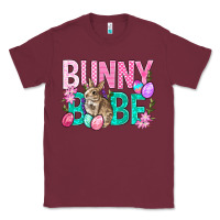 Burgundy Bunny Babe Easter Classic Tee - BundleAndBundleShop