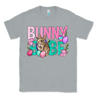 Heather Grey Bunny Babe Easter Classic Tee - BundleAndBundleShop