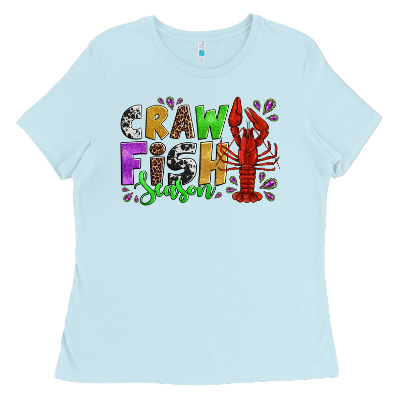 Crawfish Season Mardi Gras Carnival Ladies Tee by Jasminsmagicworld | Teevron