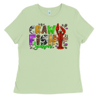 Matcha crawfish season mardi gras carnival Ladies Tee - Jasminsmagicworld