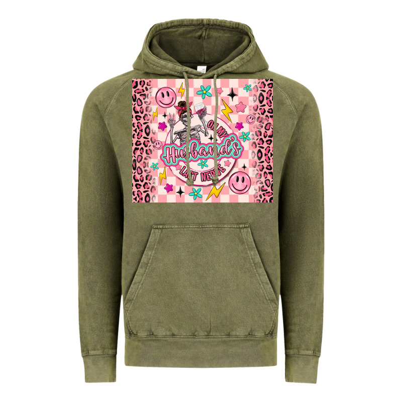 On My Husbunds Last Nerve Pink Vintage Hoodie by MaliasSmallBusiness | Teevron