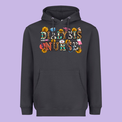 Dialysis Nurse Heavyweight Hoodie Designed By Oliviacreatesart