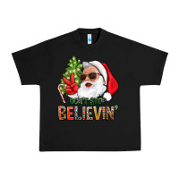 Black Don't Stop Believing Santa Urban Heavy Tee - BundleAndBundleShop