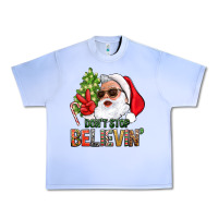 Grape Ice Don't Stop Believing Santa Urban Heavy Tee - BundleAndBundleShop