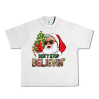 Lunar Rock Don't Stop Believing Santa Urban Heavy Tee - BundleAndBundleShop