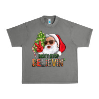 Tornado Don't Stop Believing Santa Urban Heavy Tee - BundleAndBundleShop