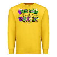 Lemon This girl needs a drink Premium Sweatshirt - FaDigitalArtStudio
