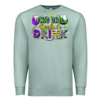 Seafoam This girl needs a drink Premium Sweatshirt - FaDigitalArtStudio