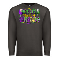 Smoke This girl needs a drink Premium Sweatshirt - FaDigitalArtStudio