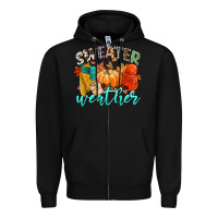 Black weather Zipper Hoodie - CowGirlArtShop