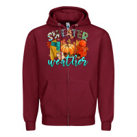 Burgundy weather Zipper Hoodie - CowGirlArtShop