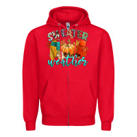 Red weather Zipper Hoodie - CowGirlArtShop