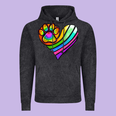 Pride Heart Vintage Hoodie Designed By Jasminsmagicworld