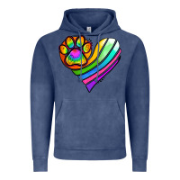 Vintage Denim Pride Heart Vintage Hoodie - Jasminsmagicworld