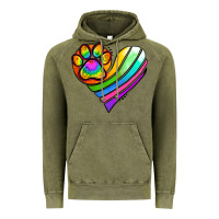 Vintage Olive Pride Heart Vintage Hoodie - Jasminsmagicworld