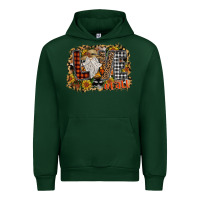 Forest Green Love Fall Urban Hoodie - CowhideDigitalArt
