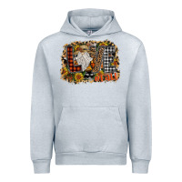 Heather Grey Love Fall Urban Hoodie - CowhideDigitalArt