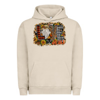 Pigment French Oak Love Fall Urban Hoodie - CowhideDigitalArt