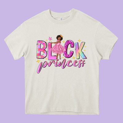 Black Princess Black Girl Heavy Core Tee Designed By Nancycooperartshop