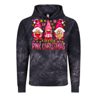 Cloud Black Merry pink Christmas gnomes Vintage Hoodie - NancyCooperArtShop