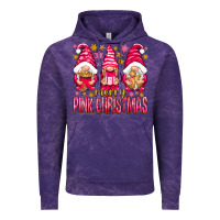 Cloud Purple Merry pink Christmas gnomes Vintage Hoodie - NancyCooperArtShop