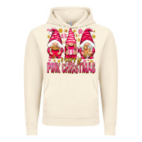 Vintage Artic Merry pink Christmas gnomes Vintage Hoodie - NancyCooperArtShop
