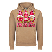Vintage Coffee Merry pink Christmas gnomes Vintage Hoodie - NancyCooperArtShop
