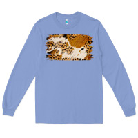 Colony Blue leopard cowhide brushstroke Long Sleeve Tee - Jasminsmagicworld