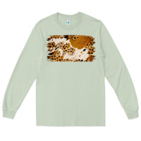Matcha leopard cowhide brushstroke Long Sleeve Tee - Jasminsmagicworld