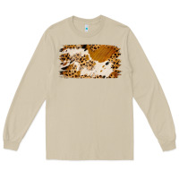 Mushroom leopard cowhide brushstroke Long Sleeve Tee - Jasminsmagicworld
