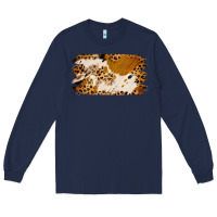 Navy leopard cowhide brushstroke Long Sleeve Tee - Jasminsmagicworld