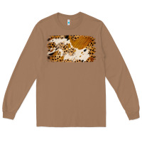 Toasted Coconut leopard cowhide brushstroke Long Sleeve Tee - Jasminsmagicworld