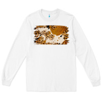 White leopard cowhide brushstroke Long Sleeve Tee - Jasminsmagicworld