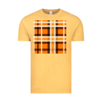 Vintage Mustard tartan seamless pattern bbs Vintage Tee - BundleAndBundleShop