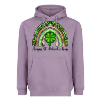 Lavender Happy St. Patrick's Day rainbow Heavyweight Hoodie - OliviaCreatesArt