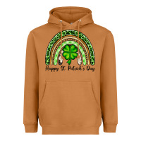 Meerkat Happy St. Patrick's Day rainbow Heavyweight Hoodie - OliviaCreatesArt