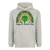 Moon Dust Happy St. Patrick's Day rainbow Heavyweight Hoodie - OliviaCreatesArt