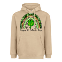 Mushroom Happy St. Patrick's Day rainbow Heavyweight Hoodie - OliviaCreatesArt