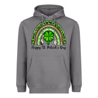 Storm Happy St. Patrick's Day rainbow Heavyweight Hoodie - OliviaCreatesArt