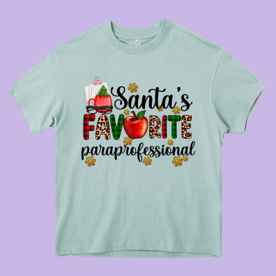 Santa's Favorite  Paraprofesyonal Heavy Core Tee Designed By Adodesignshop