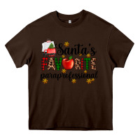 Chocolate Brown santa's favorite  paraprofesyonal Heavy Core Tee - AdoDesignShop