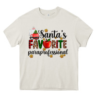 Cream santa's favorite  paraprofesyonal Heavy Core Tee - AdoDesignShop