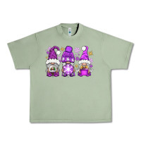 Oil Green Purple Winter Gnomies Urban Heavy Tee - BundleAndBundleShop