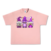 Salmon Purple Winter Gnomies Urban Heavy Tee - BundleAndBundleShop