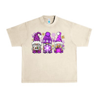 Sandshell Purple Winter Gnomies Urban Heavy Tee - BundleAndBundleShop