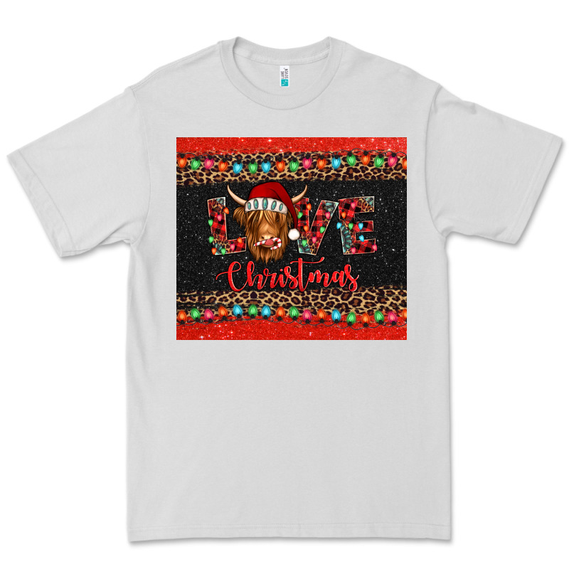 Love Christmas Highland Cow And Turquoise Gemstone Premium Tee by Jasminsmagicworld | Teevron