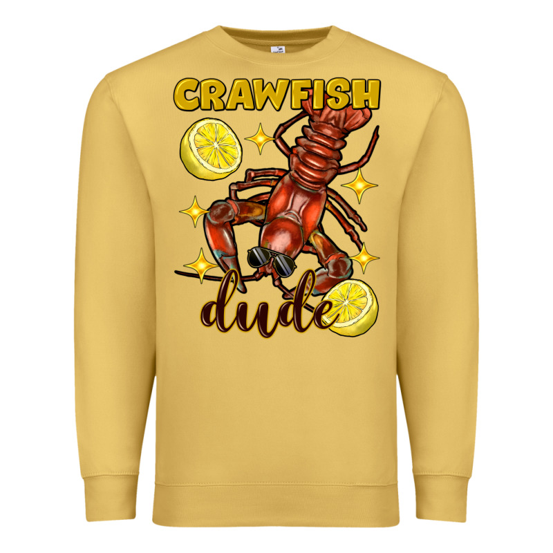 Mardi Gras Crawfish Dude Premium Sweatshirt by FaDigitalArtStudio | Teevron