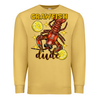 Antique Gold Mardi Gras Crawfish dude Premium Sweatshirt - FaDigitalArtStudio