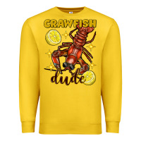 Lemon Mardi Gras Crawfish dude Premium Sweatshirt - FaDigitalArtStudio