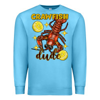 Ocean Blue Mardi Gras Crawfish dude Premium Sweatshirt - FaDigitalArtStudio